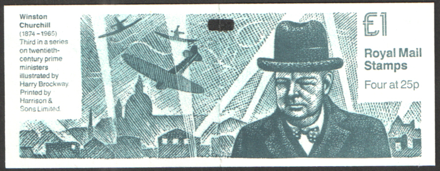 (image for) FH34 / DB14(33) + BMB Winston Churchill £1 Folded Booklet - Click Image to Close